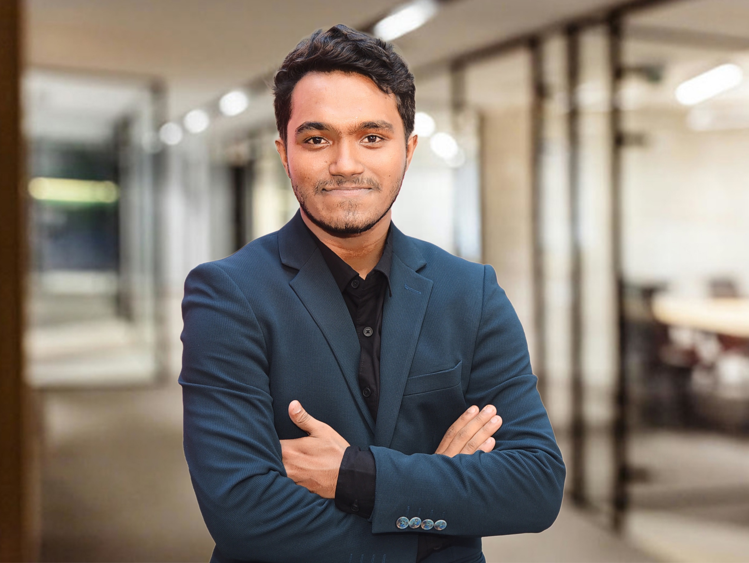 Portrait of Meraj Munshi